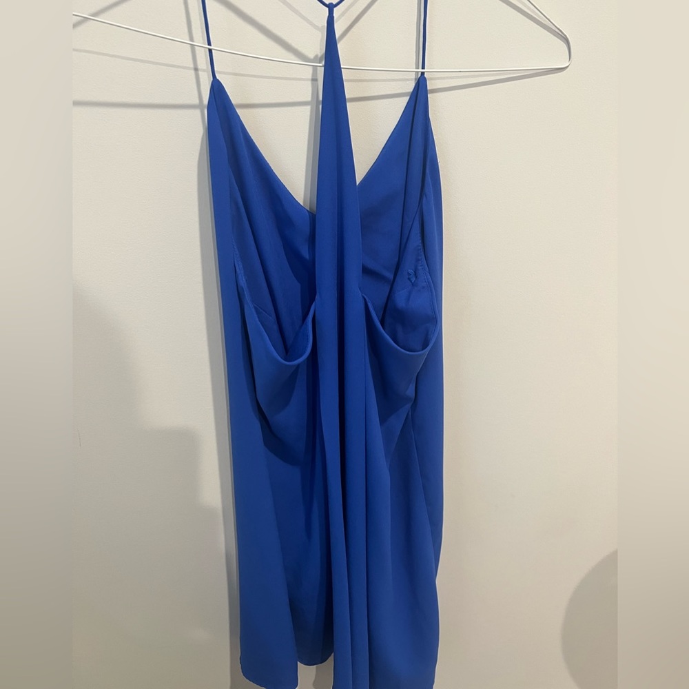 Royal blue mini dress